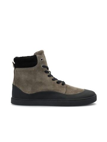 GROUNDIES TORINO Stone Black | Damen Winter Barfußschuhe gefüttert