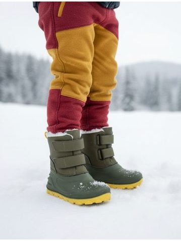 CRAVE SNOWFIELD Pink | Gefütterte Kinder-Barfußschuhe für den Winter