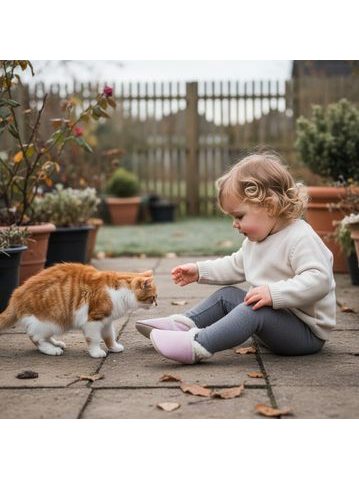 CRAVE SNOWFIELD Pink | Gefütterte Kinder-Barfußschuhe für den Winter