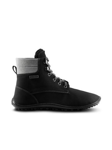 LEGUANO ICEBARE Black | Knöchelhohe gefütterte Barfußschuhe