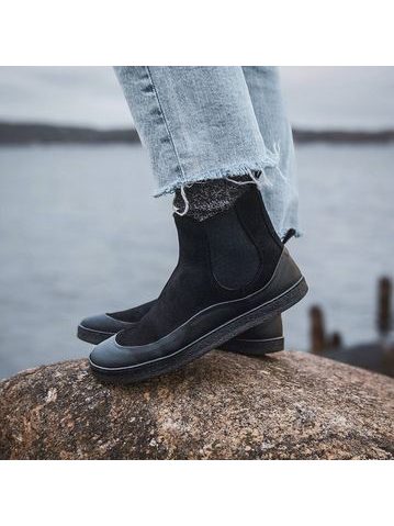 GROUNDIES SIENNA WOMEN Black | Damen Barfuß Chelsea Boots