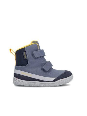 GROUNDIES OTTAWA Navy/Yellow | Kinder Barfuß-Winterstiefel