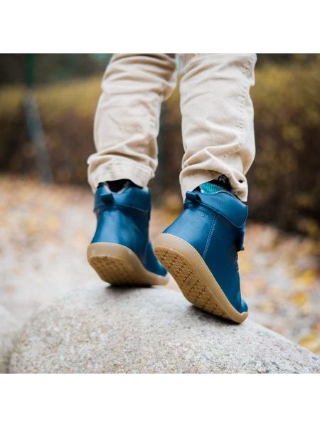 CRAVE WINFIELD Dark Blue | Children's Winter Insulated Barefoot Boots