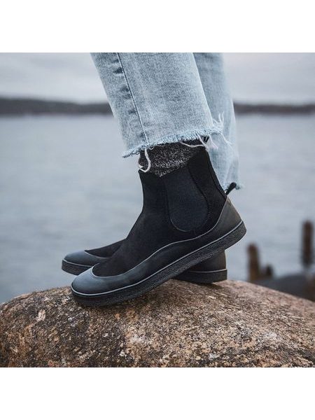 GROUNDIES SIENNA WOMEN Black | Damen Barfuß Chelsea Boots