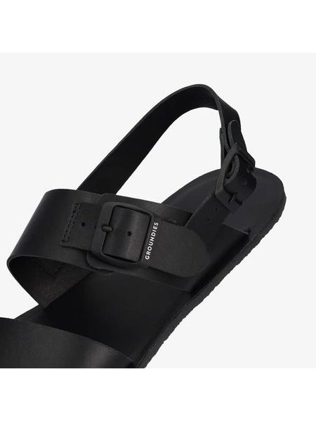 GROUNDIES KOS Black | Barfuß-Sandalen