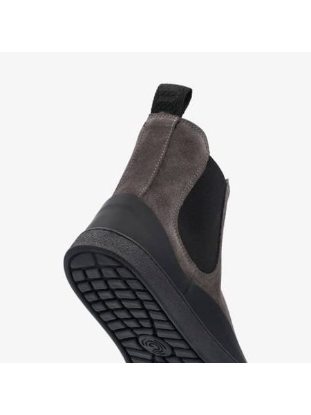 GROUNDIES SIENNA WOMEN Grey Black | Damen Barfuß Chelsea Boots