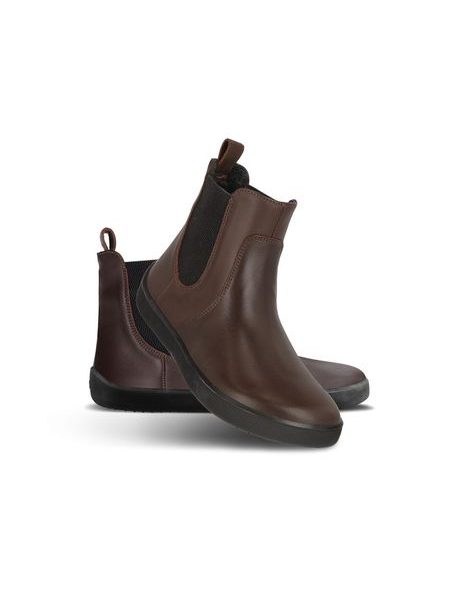 BE LENKA ENTICE NEO Dark Brown & Black | Damen Barfuß Chelsea Boots
