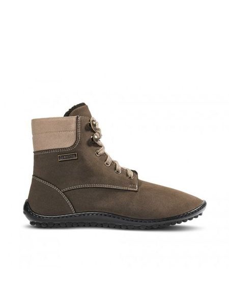 LEGUANO ICEBARE Brown | Insulated Ankle Barefoot Boots