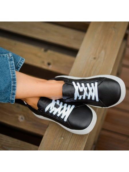 GROUNDIES UNIVERSE Black White | Barfußschuhe