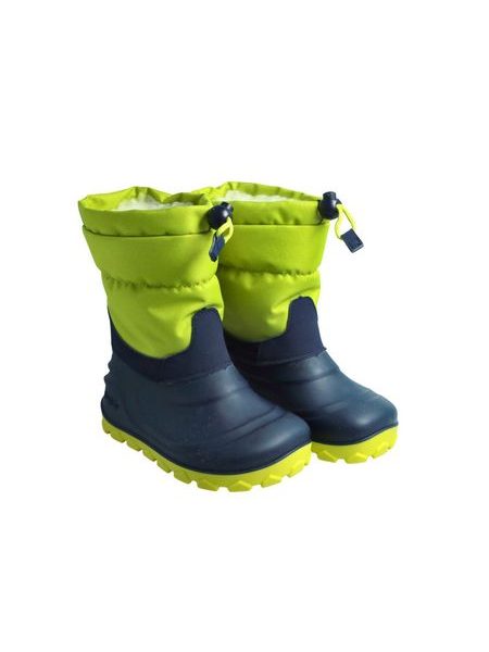 CRAVE SNOWSTORM Navy/Lime | Children's Winter Insulated Boots