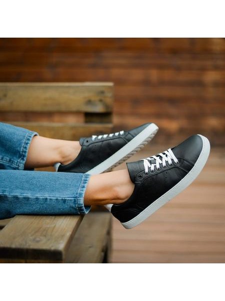 GROUNDIES UNIVERSE Black White | Barfußschuhe