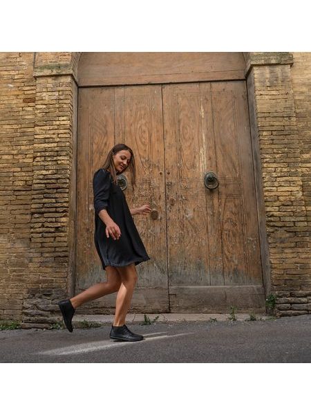 GROUNDIES MILANO Black | Knöchelhohe Barfußschuhe