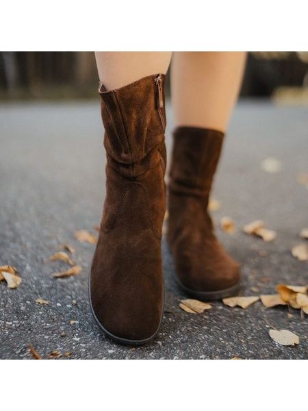 GROUNDIES ODESSA WOMEN GO1 Chocolate Brown | Women's Barefoot Boots