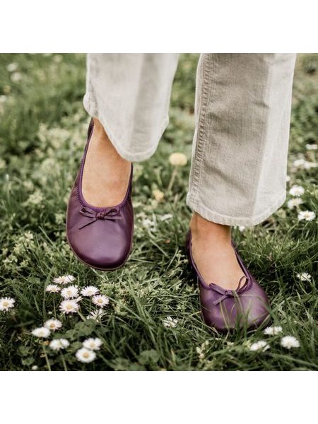 GROUNDIES RUBY 2.0 WOMEN Plum | Damen Barfuß-Ballerinas