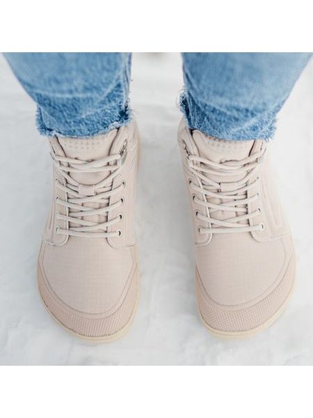 BE LENKA WINTER KNÖCHELSCHUHE ArcticEdge - Beige | Winter gefütterte Barfußschuhe