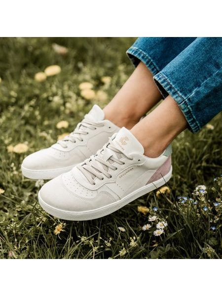 GROUNDIES NOVA GS1 WOMEN Beige Pink | Damen Barfuß-Sneaker
