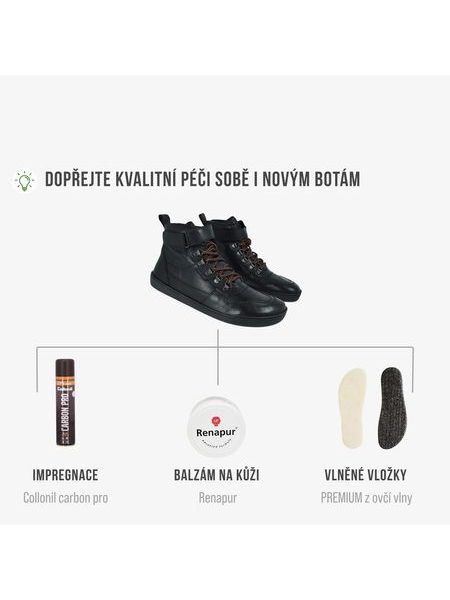 CRAVE GLASGOW 3.0 Black | Knöchelhohe Barfußschuhe