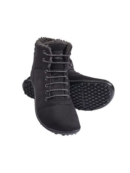 LEGUANO KOSMO Black | Insulated Ankle Barefoot Boots