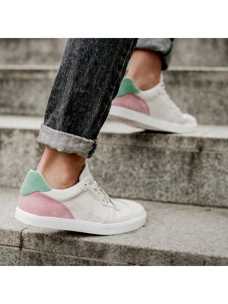 GROUNDIES NOVA GS1 WOMEN Beige Pink | Damen Barfuß-Sneaker