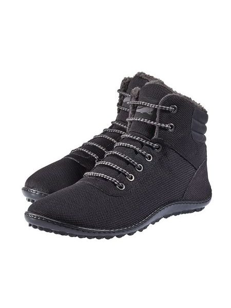 LEGUANO KOSMO Black | Insulated Ankle Barefoot Boots