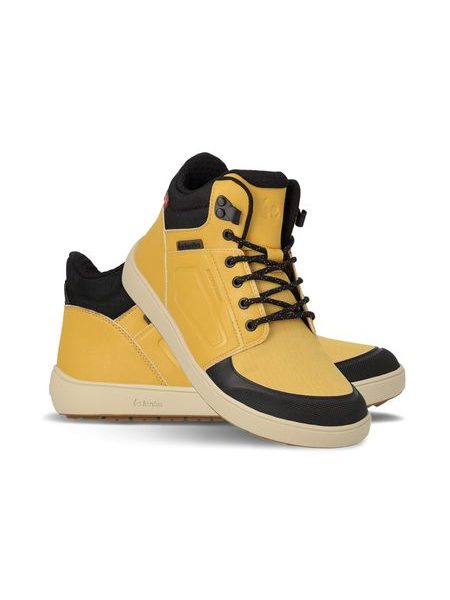 BE LENKA WINTER KNÖCHELSCHUHE ArcticEdge - Mustard | Winter gefütterte Barfußschuhe