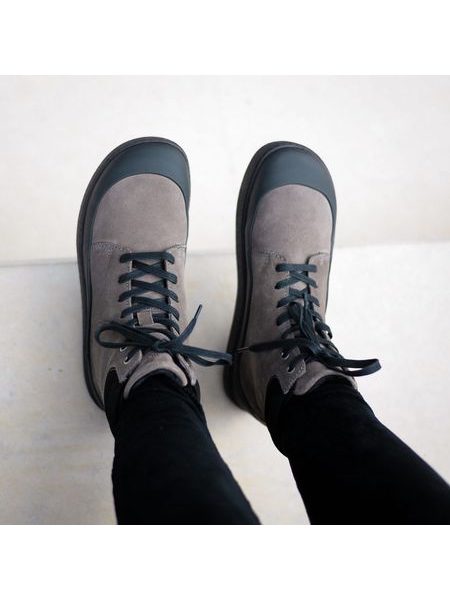 GROUNDIES TORINO Stone Black | Women's Winter Insulated Barefoot Boots