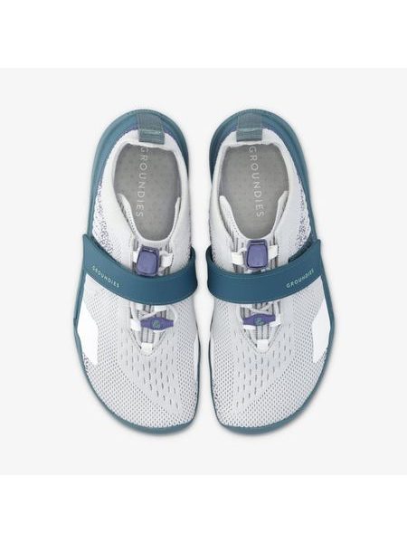 GROUNDIES G-Flex Stone/Teal | Sportliche Barfußschuhe