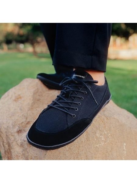 GROUNDIES AMSTERDAM MEN Black | Herren Barfußschuhe