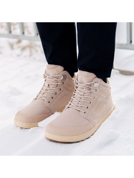 BE LENKA WINTER KNÖCHELSCHUHE ArcticEdge - Beige | Winter gefütterte Barfußschuhe