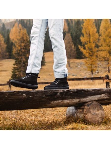 BE LENAKA NEVADA NEO All Black | Barefoot Knöchelschuhe