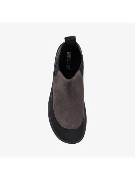 GROUNDIES SIENNA WOMEN Grey Black | Damen Barfuß Chelsea Boots