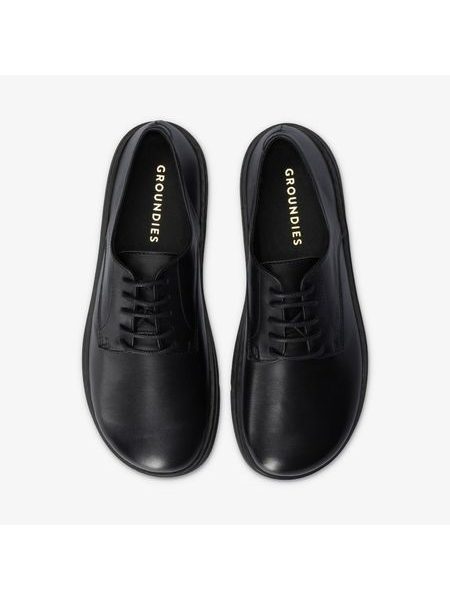 GROUNDIES TRENTO Black | Barefoot Halbschuhe