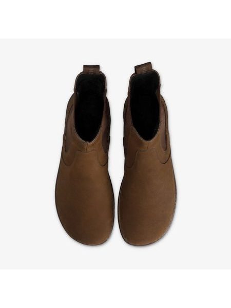 GROUNDIES CAMDEN Chocolate | Insulated Barefoot Chelsea Boots