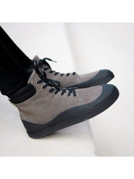 GROUNDIES TORINO Stone Black | Women's Winter Insulated Barefoot Boots