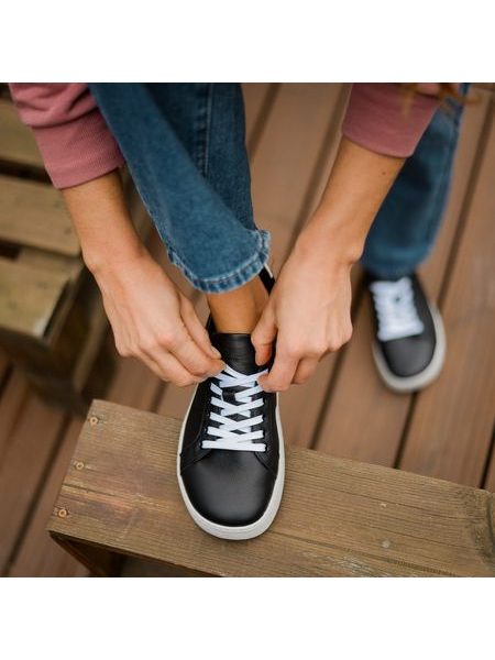 GROUNDIES UNIVERSE Black White | Barfußschuhe