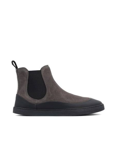 GROUNDIES SIENNA WOMEN Grey Black | Damen Barfuß Chelsea Boots