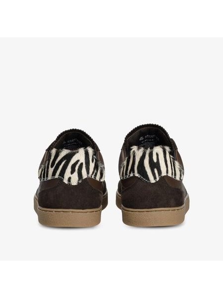 GROUNDIES PANAMA Espresso/Zebra | Damen Barfußschuhe