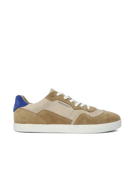 GROUNDIES NOVA GS1 Beige/Indigo Blue | Barfußschuhe