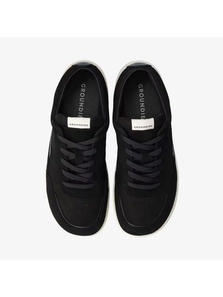 GROUNDIES® Zurich Black / Sand | Barfuß-Sneaker