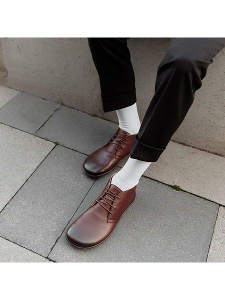 GROUNDIES MILANO Camel | Knöchelhohe Barfußschuhe