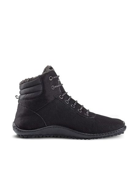 LEGUANO KOSMO Black | Insulated Ankle Barefoot Boots
