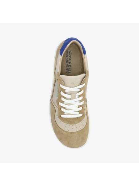 GROUNDIES NOVA GS1 Beige/Indigo Blue | Barfußschuhe