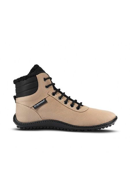 LEGUANO KOSMO Sand | Ankle-Height Insulated Barefoot Boots