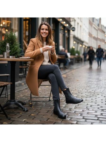 GROUNDIES CAMDEN Black | Damen Barfuß Chelsea