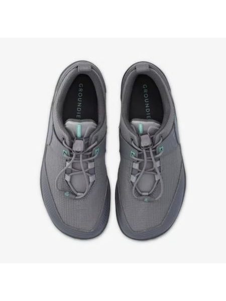 GROUNDIES CHAMONIX TR LOW Stone/Jade | Sportliche Barfuß-Sneaker