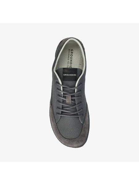 GROUNDIES AMSTERDAM MEN Dark Grey | Herren Barfußschuhe