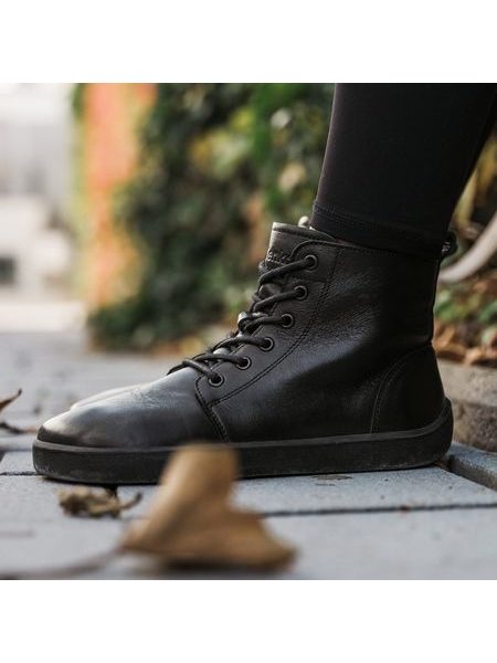 BE LENKA ATLAS All Black | Knöchelhohe Barfußschuhe