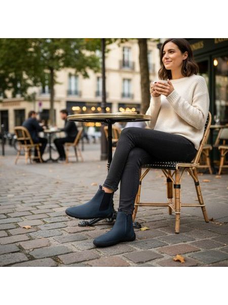 GROUNDIES EVERYDAY CHELSEA 2.0 Blue | Damen Barfuß Chelsea