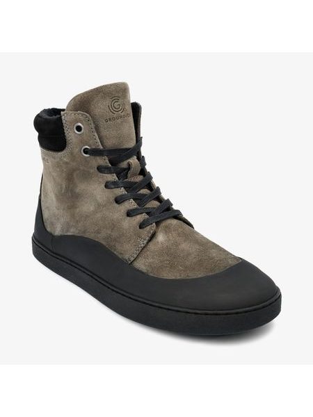 GROUNDIES TORINO Stone Black | Women's Winter Insulated Barefoot Boots