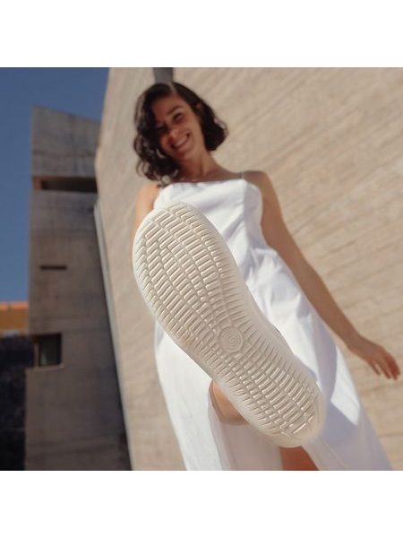 GROUNDIES NOVA GO1 WOMEN White Silver | Damen Barfußschuhe